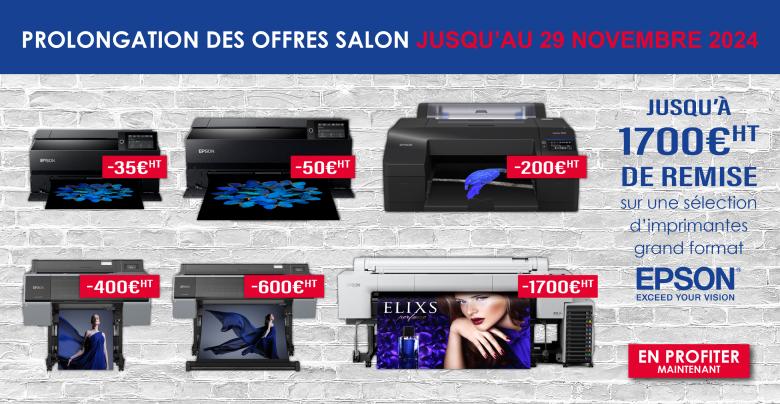 PROLONGATION | Jusqu' 1700HT de remise sur les imprimantes Grand Format EPSON