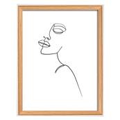 WALTHER Cadre MDF Silhouette 15x20cm hêtre - Lot de 4