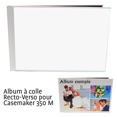 UNIBIND Couverture Blanc 20x30 Paysage pour Casemaker 350 Lot de 5