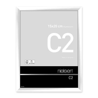 NIELSEN Cadre Photo Aluminium C2 15X20 - Blanc Brillant