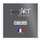 PHOTO ART PREMIUM Cadre bois 50x50 Blanc lot de 4