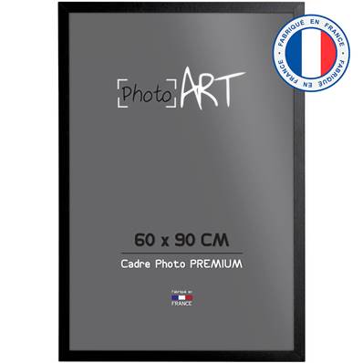 PHOTO ART PREMIUM Cadre bois 60x90 Noir lot de 4