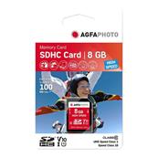 AGFAPHOTO Carte Mmoire SDHC 8go High Speed C10 - RCP Incluse