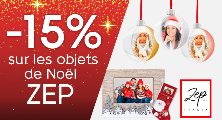 Jusqu'au 31 décembre inclus : -15% sur les objets Noël ZEP