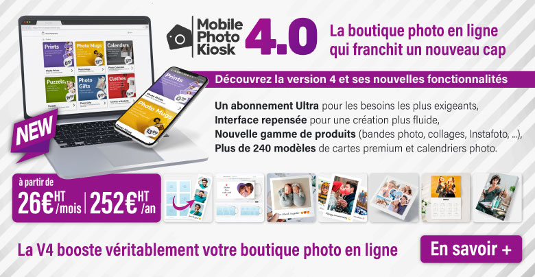 Nouvelles fonctionnalit de la boutique en ligne Mobile Photo Kiosk