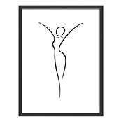 WALTHER Cadre MDF Silhouette 30x40cm noir - Lot de 4