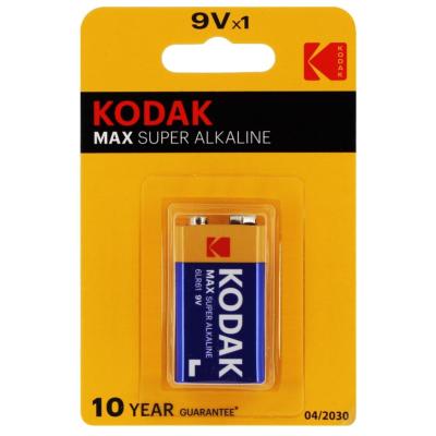 KODAK Piles Max Alcaline K9V 6LR61 - 9V Vendu par 10