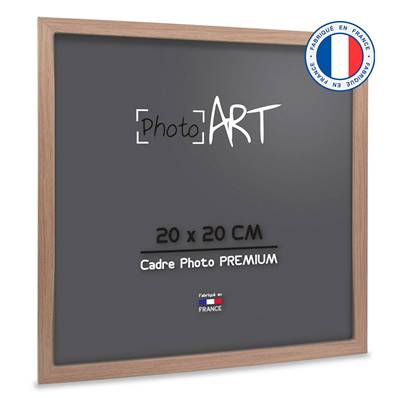 PHOTO ART PREMIUM Cadre bois 20x20 Chêne lot de 4 