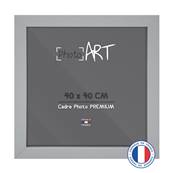 PHOTO ART PREMIUM Cadre bois 40x40 Argent lot de 4