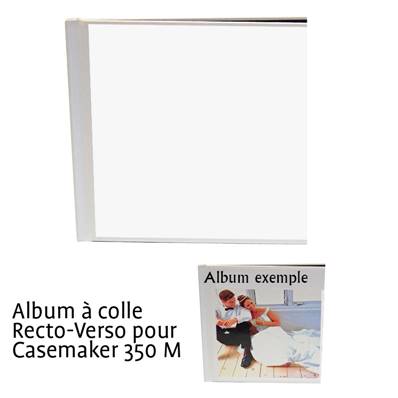 UNIBIND Couverture Blanc 20x20 Carré pour Casemaker 350 Lot de 10