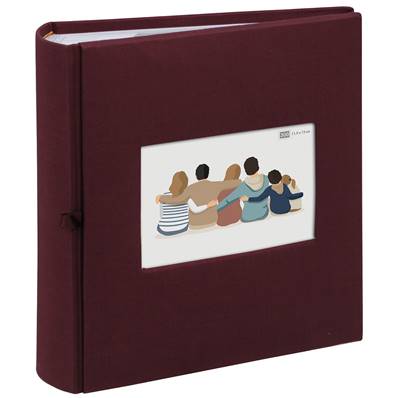 ERICA Album pochettes Square - 23.5x25cm - 300V - Bordeaux - Lot de 2