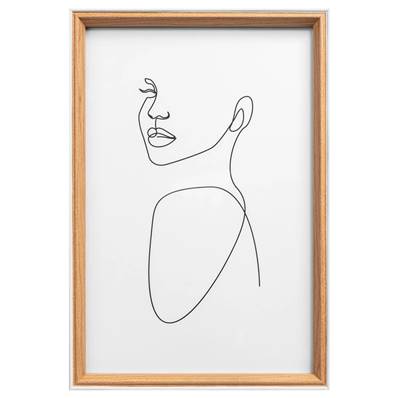 WALTHER Cadre MDF Silhouette 20x30cm hêtre - Lot de 4