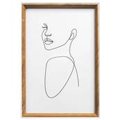 WALTHER Cadre MDF Silhouette 20x30cm naturel - Lot de 4