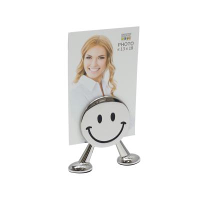 DEKNUDT Porte-photo Argenté Smiley - Lot de 6