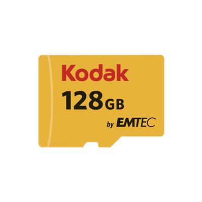 KODAK Carte Mémoire Micro SD avec adaptateur 128GB UHS-1 U1 Class 10