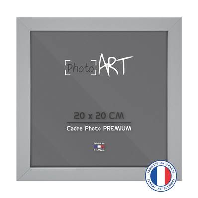 PHOTO ART PREMIUM Cadre bois 20x20 Argent lot de 4